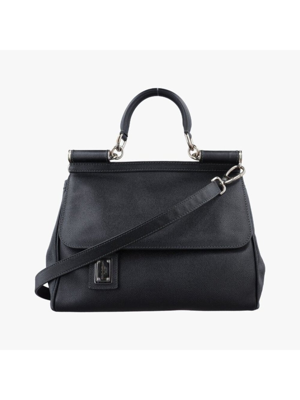 Dolce & Gabbana Sicily Black Leather